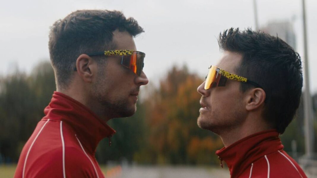 Robbie Amell and Kevin Claydon in 'Racewalkers' Robbie Amell and Kevin Claydon in 'Racewalkers'