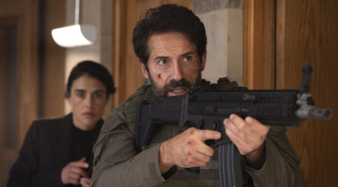 James Nunn talks about ‘One Last Shot’ film, working with Scott Adkins and Dolph Lundgren Scott Adkins in 'One Last Shot'
