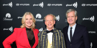 Chatting with Sarah Kate Ellis, Bruce Cohen, and Ross Mathews at New York’s GLAAD GALA Sarah Kate Ellis, President & CEO, GLAAD, Bruce Cohen, and Brad Hoylman-Sigal attend the GLAAD New York Gala
