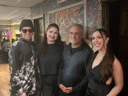 Review: Joanne Trattoria celebrates 15 years of dining and entertainment in New York Sam Wilson, Shaila Murdock, Joe Germanotta, and Grace Romanello