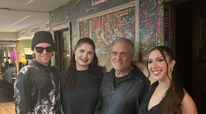 Review: Joanne Trattoria celebrates 15 years of dining and entertainment in New York Sam Wilson, Shaila Murdock, Joe Germanotta, and Grace Romanello